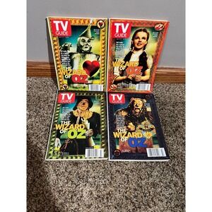 Wizard of Oz, TV Guide Set‎ of (4), 2000, No Lables!! (Scarce / Vintage)